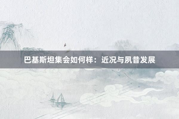 巴基斯坦集会如何样：近况与夙昔发展